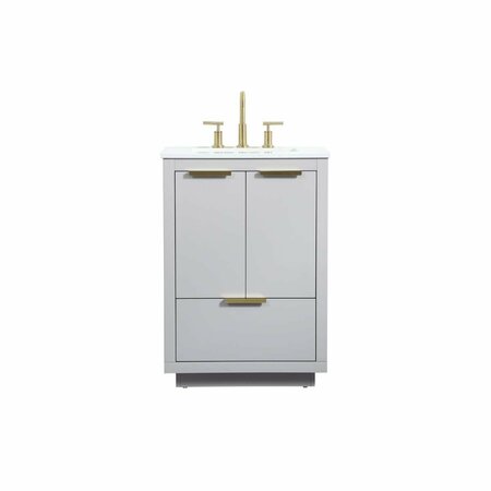 DOBA-BNT 24 in. Single Bathroom Vanity, Grey SA2211232